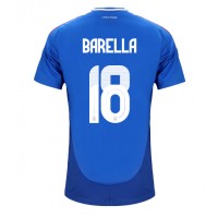 Billiga Italien Nicolo Barella #18 Hemma fotbollskläder EM 2024 Kortärmad